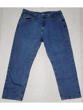 Magellan Jeans Mens 40 x 30 Straight Leg Medium Wash 100% Cotton Denim